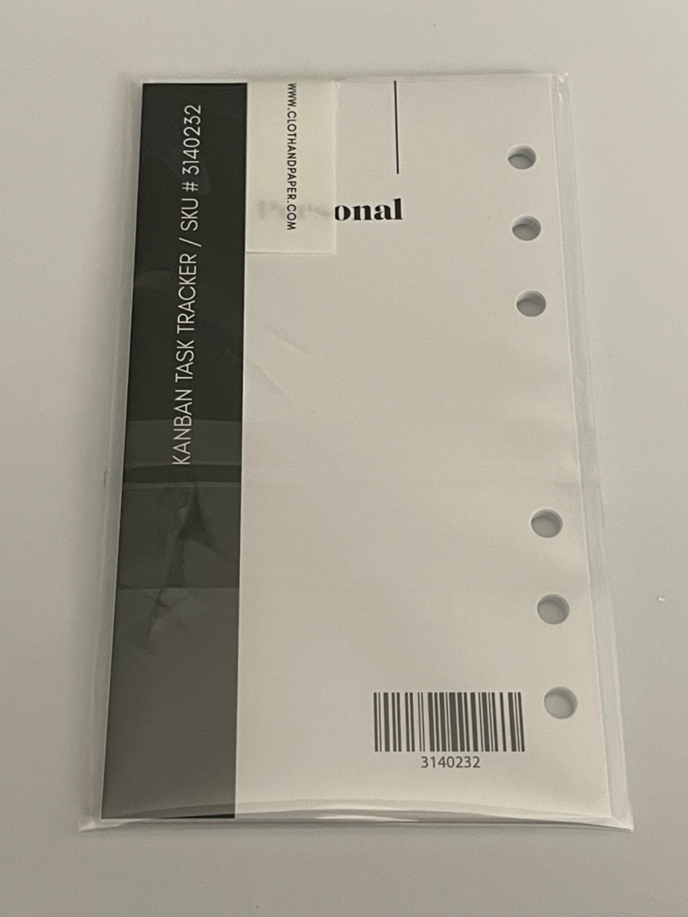 Cloth & Paper Kanban Personal Task Tracker Inserts